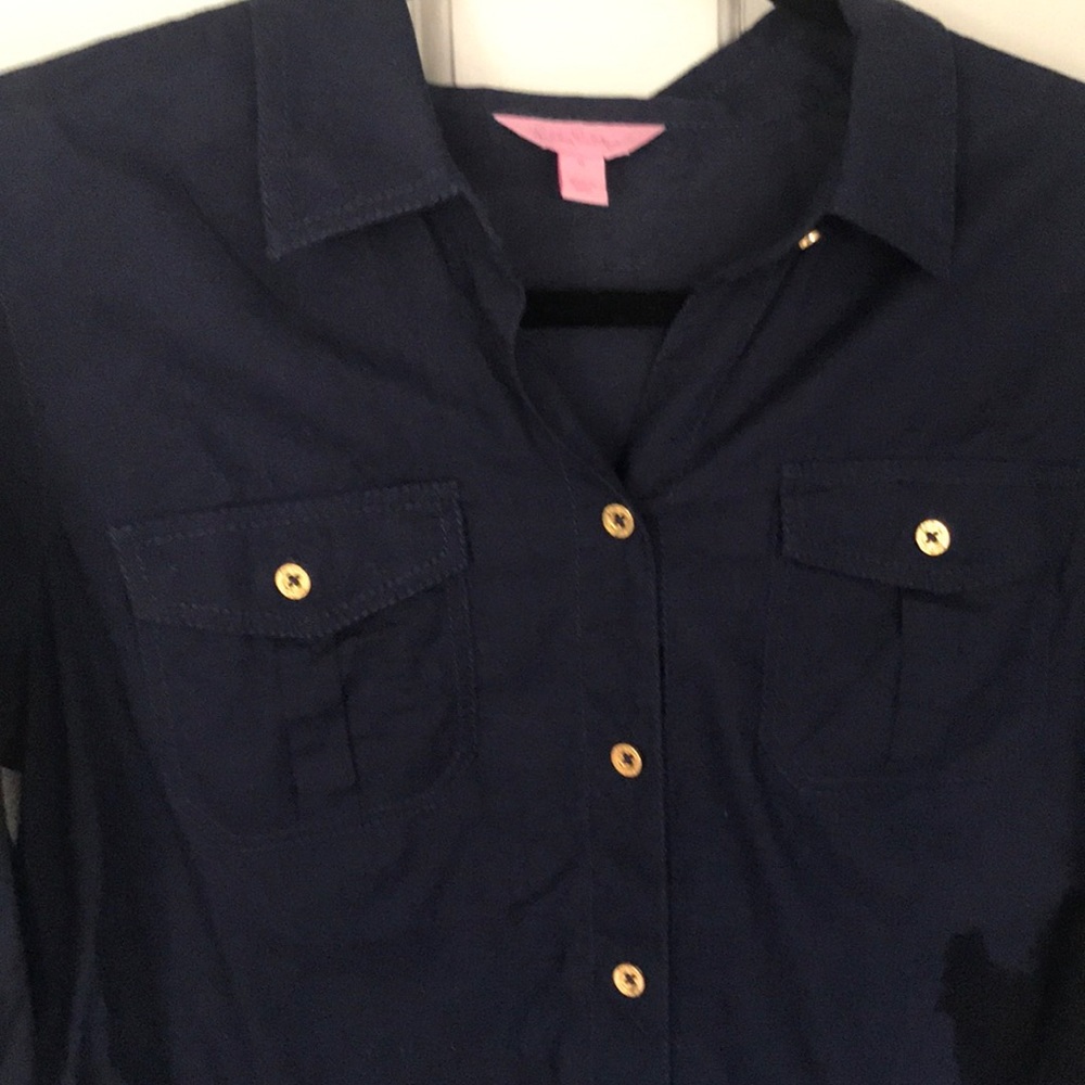 Lilly Pulitzer cotton button down shirt